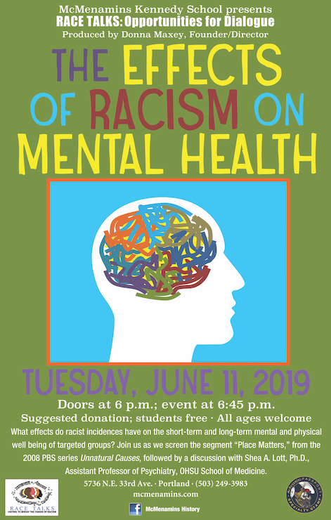 race talks racism mental health poster